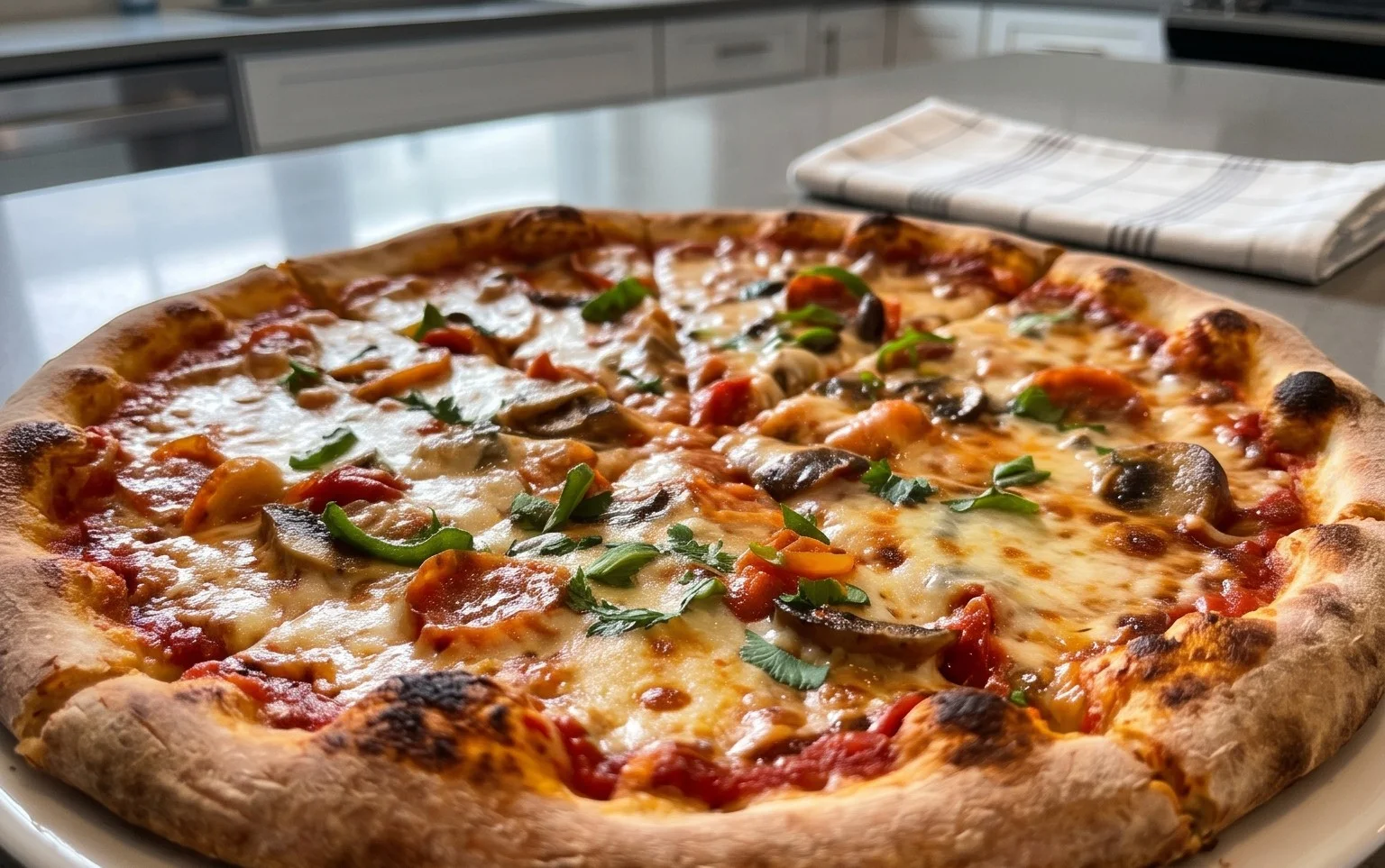 An excellent No Yeast Pizza Dough - quick easy homemade pizza!