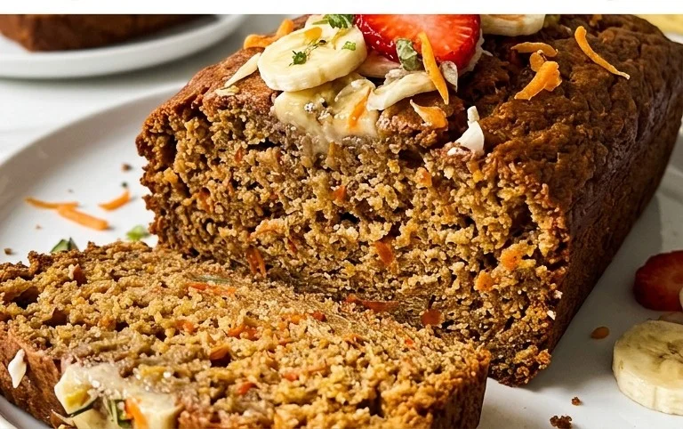 Dairy Free Carrot Cake Banana Bread