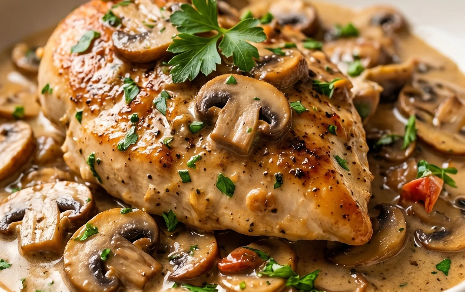Creamy Mushroom Chicken Recipe