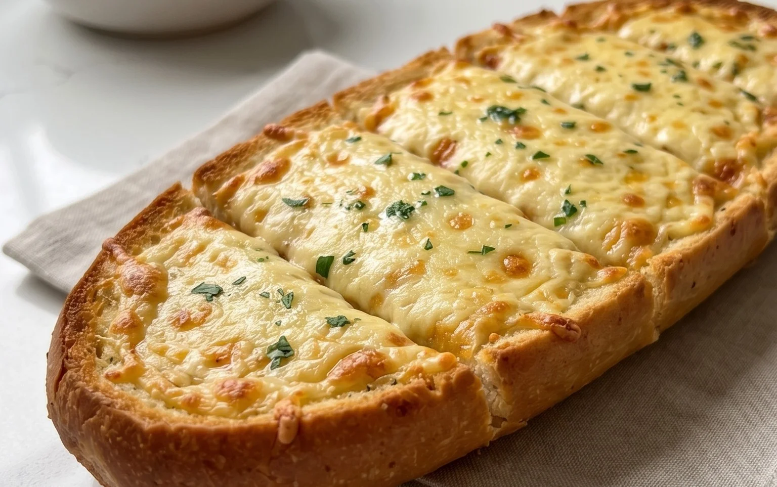 BEST CHEESY GARLIC BREAD RECIPE