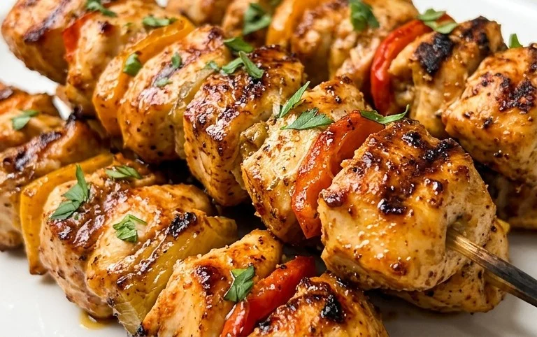 Air Fryer Chicken Skewers (VIDEO)