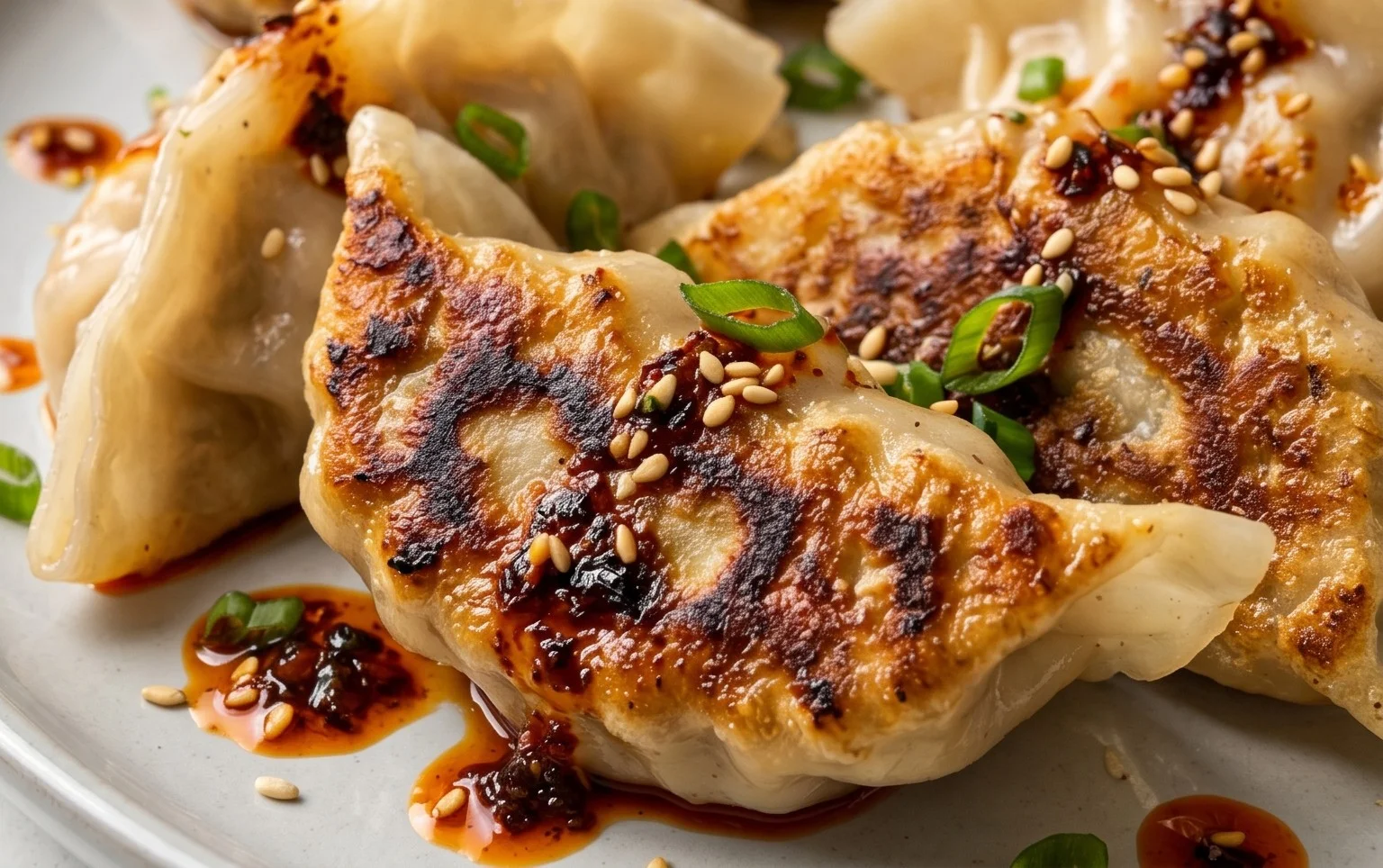 Chicken Potstickers (Pan Fried Dumplings)