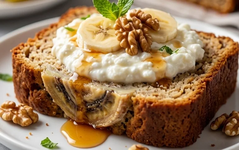 Cottage Cheese Banana Bread