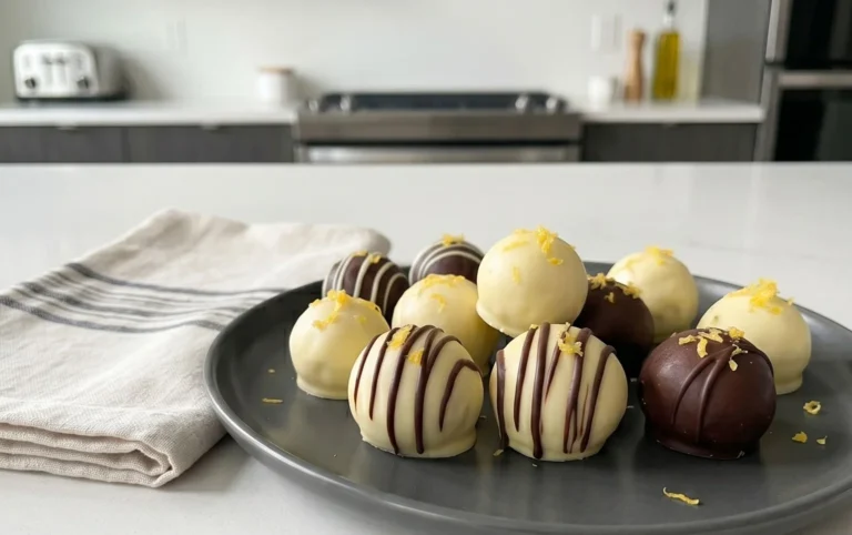 LEMON BLUEBERRY TRUFFLES