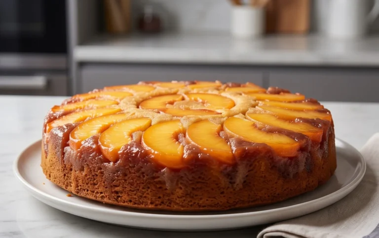 Peach Upside-Down Cake Recipe