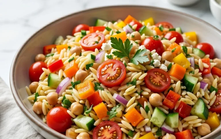 Rainbow Orzo Salad