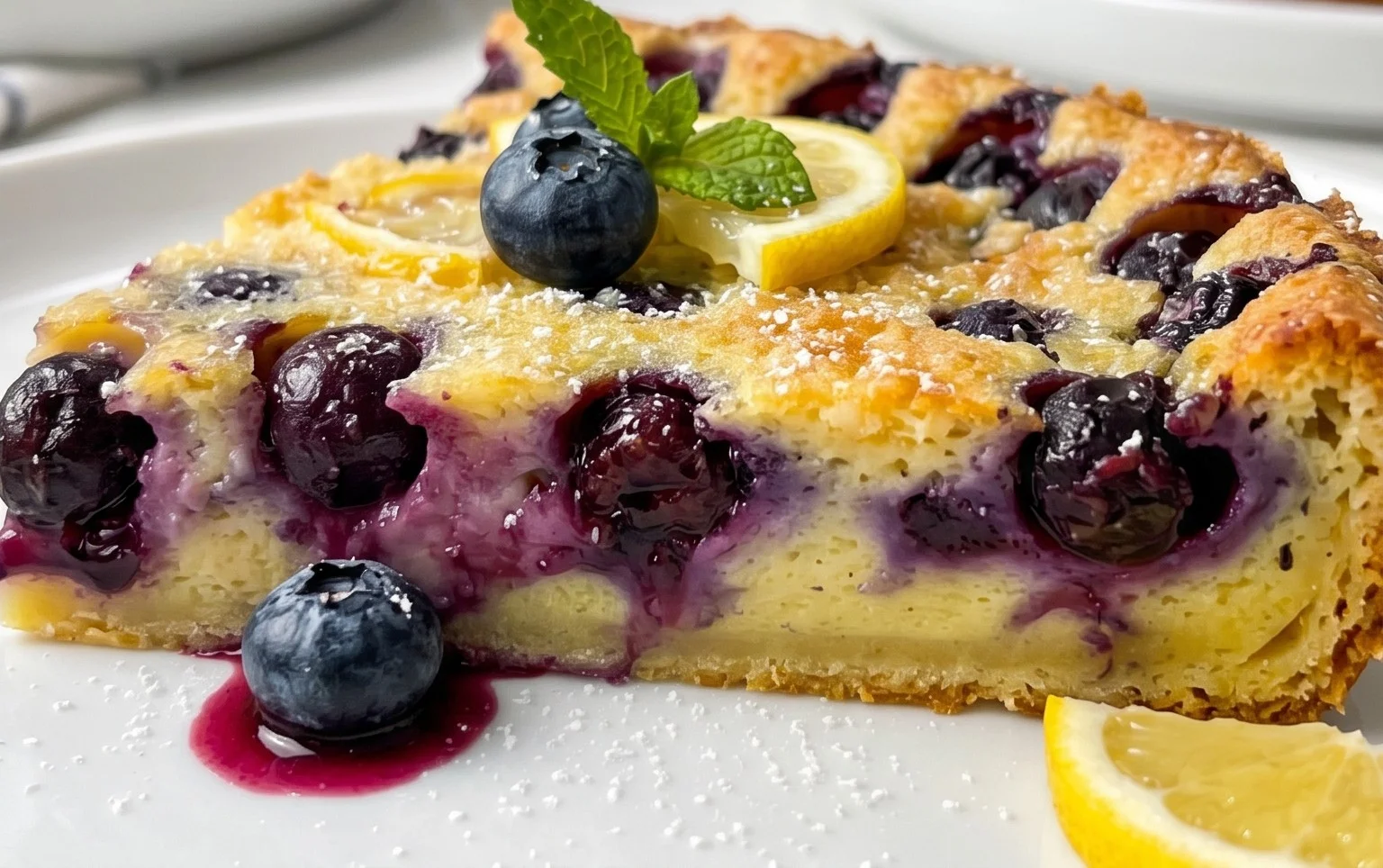 Lemon Blueberry Clafoutis