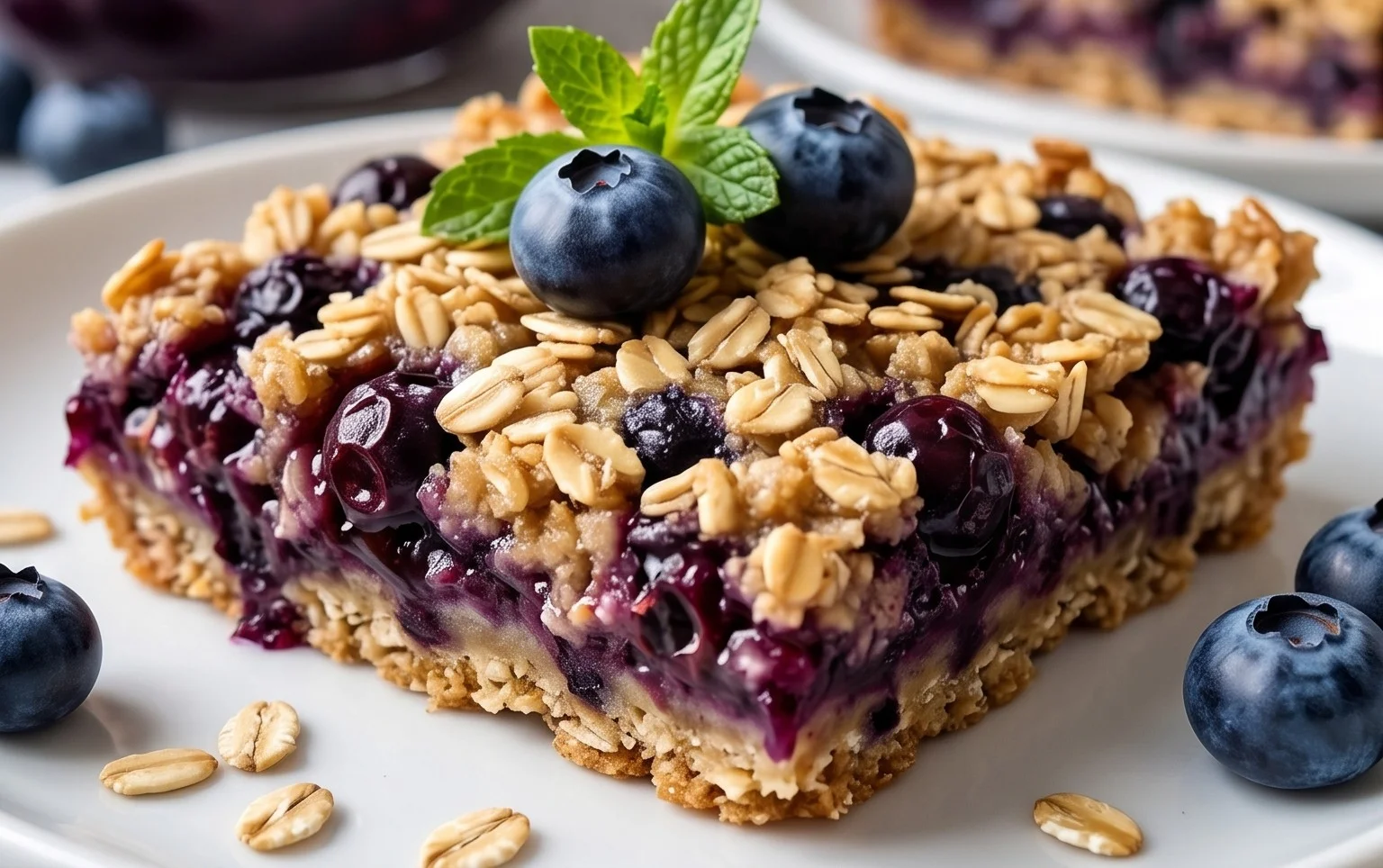 Blueberry Oatmeal Bars