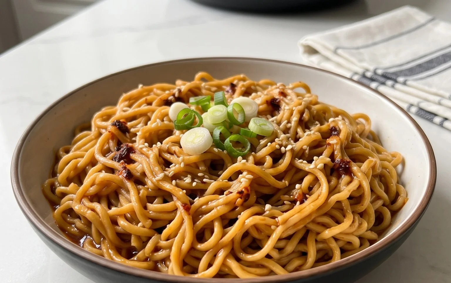 Easy Saucy Ramen Noodles