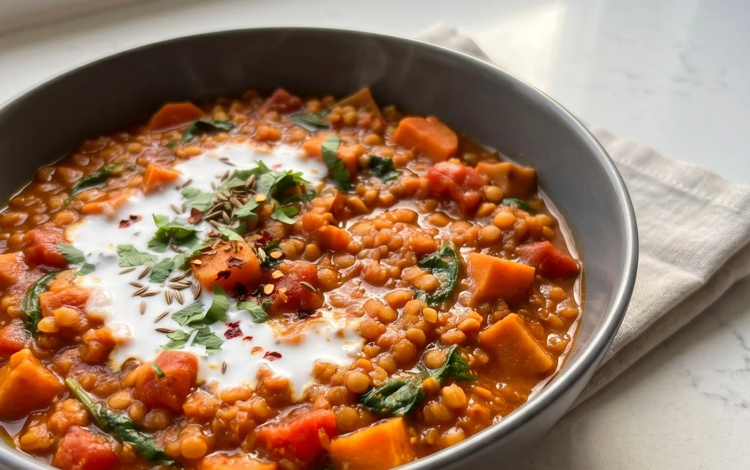 Spicy Red Lentil Curry