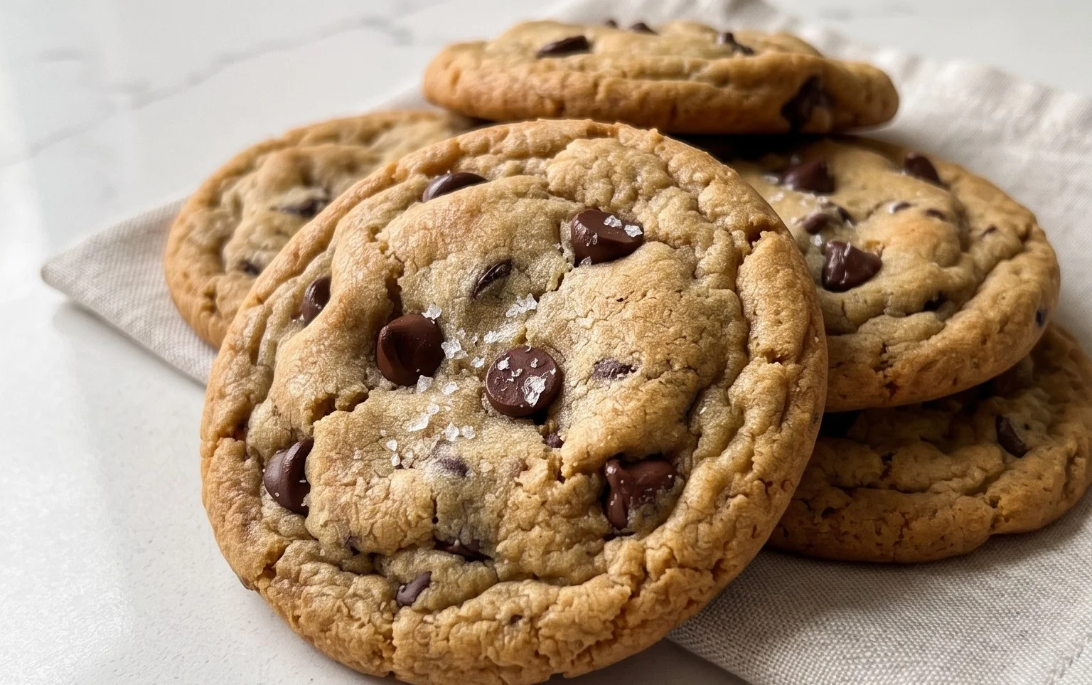 Crispy and Chewy Chocolate Chip Cookies