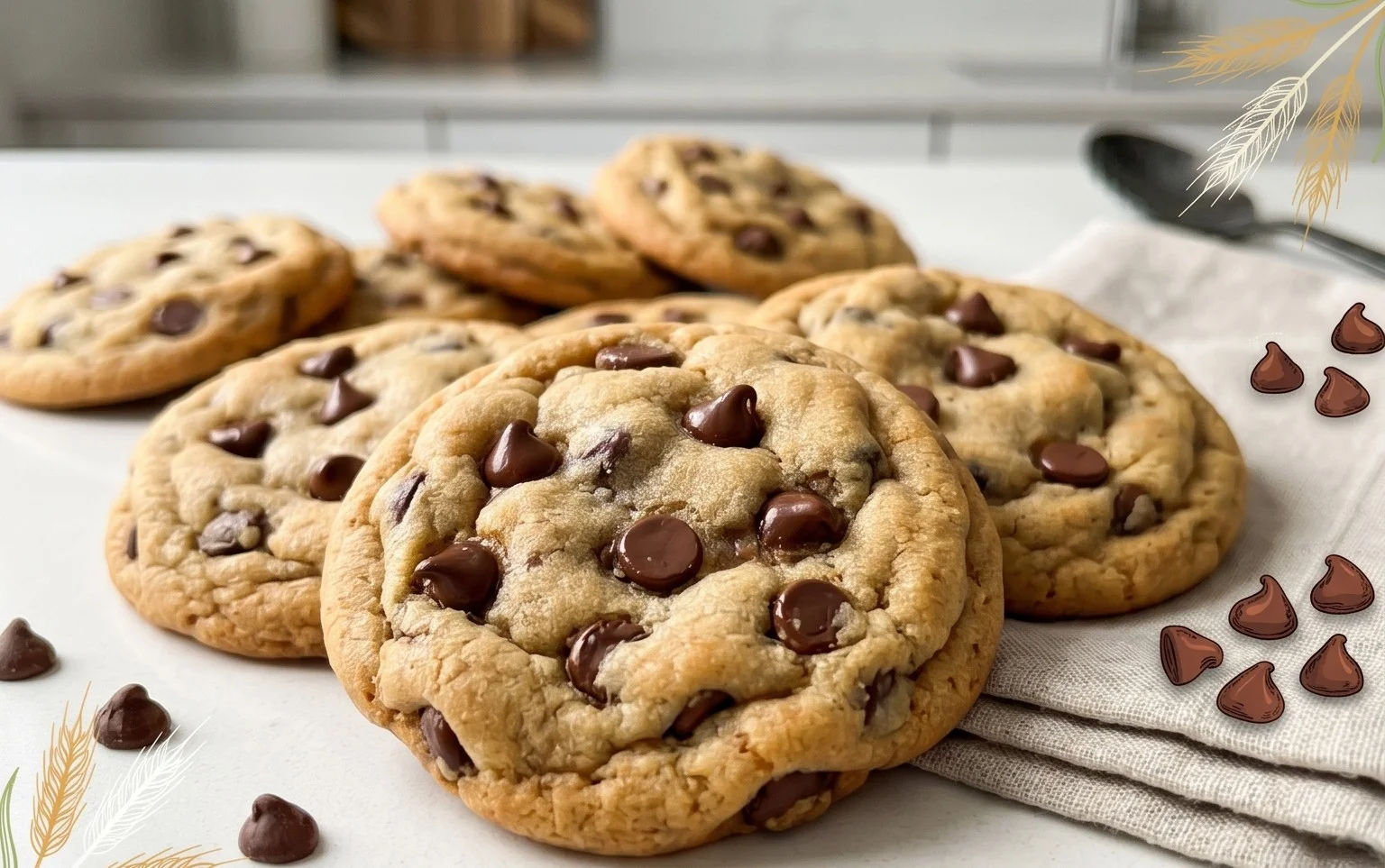 The Best Soft Chocolate Chip Cookies