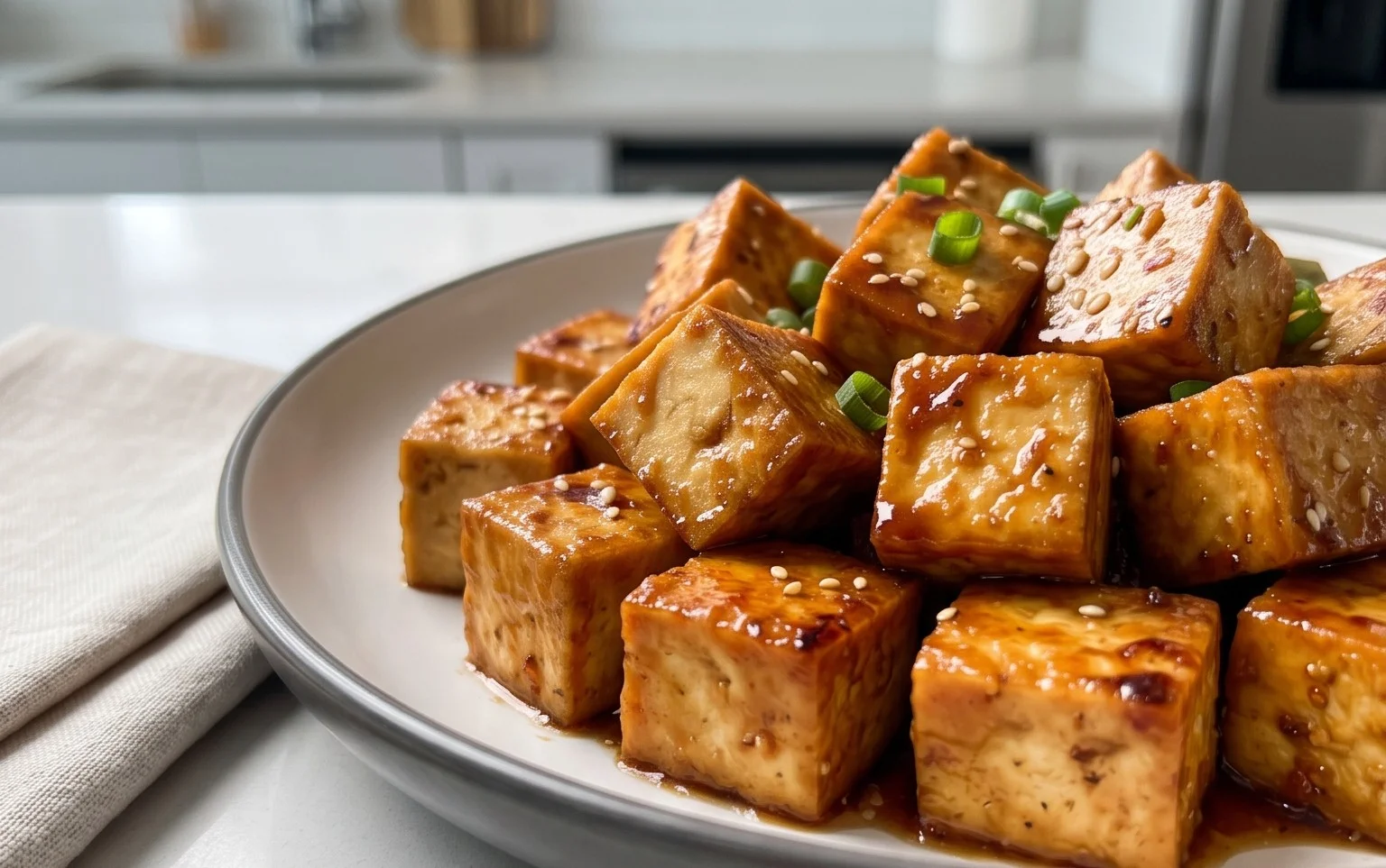 Honey Garlic Tofu