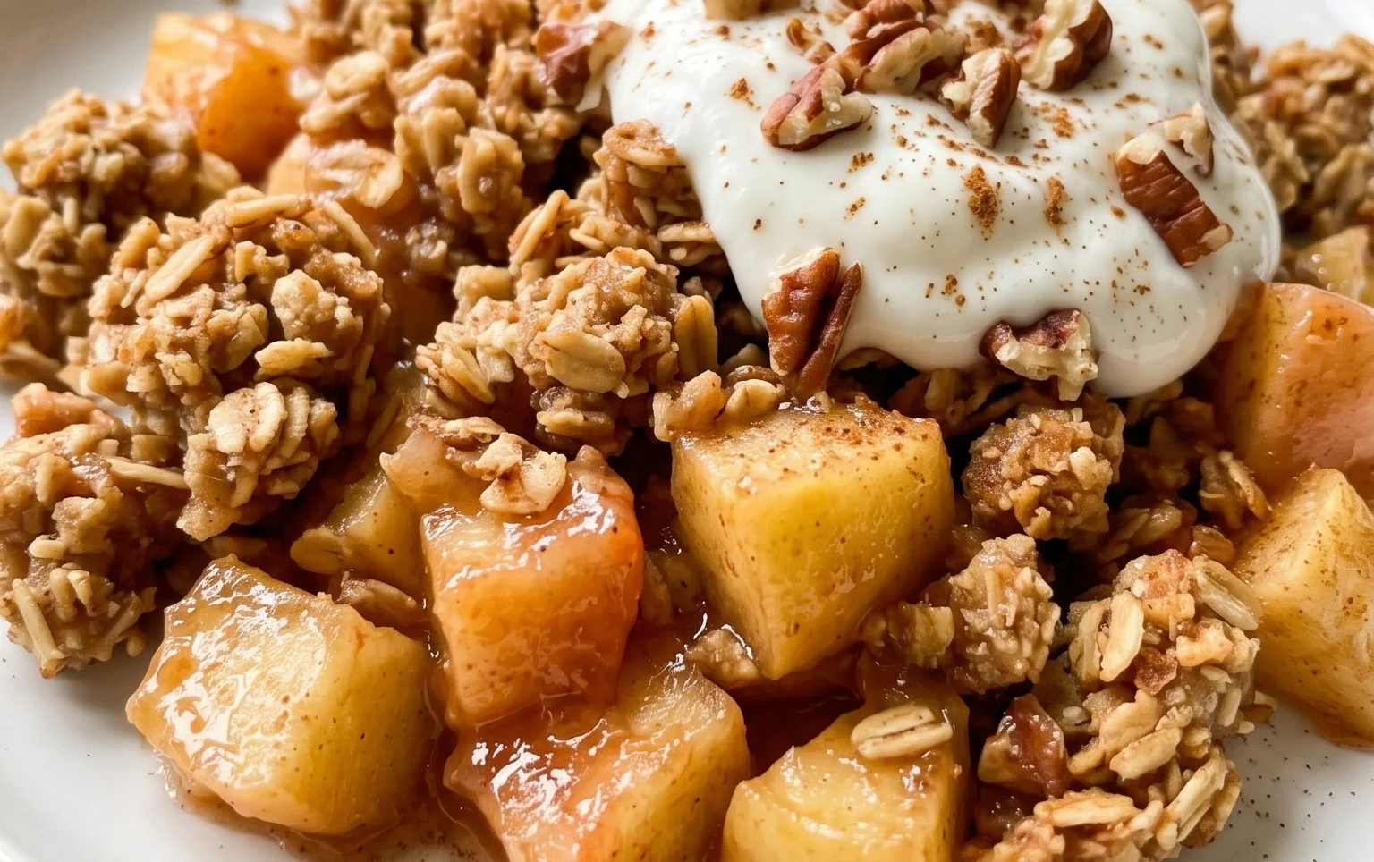 Healthy Breakfast Apple Crum extractble