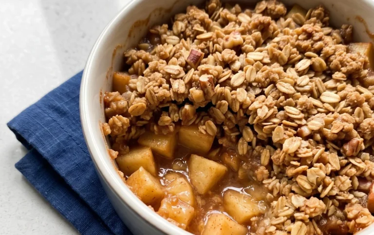 Healthy Breakfast Apple Crum extractble