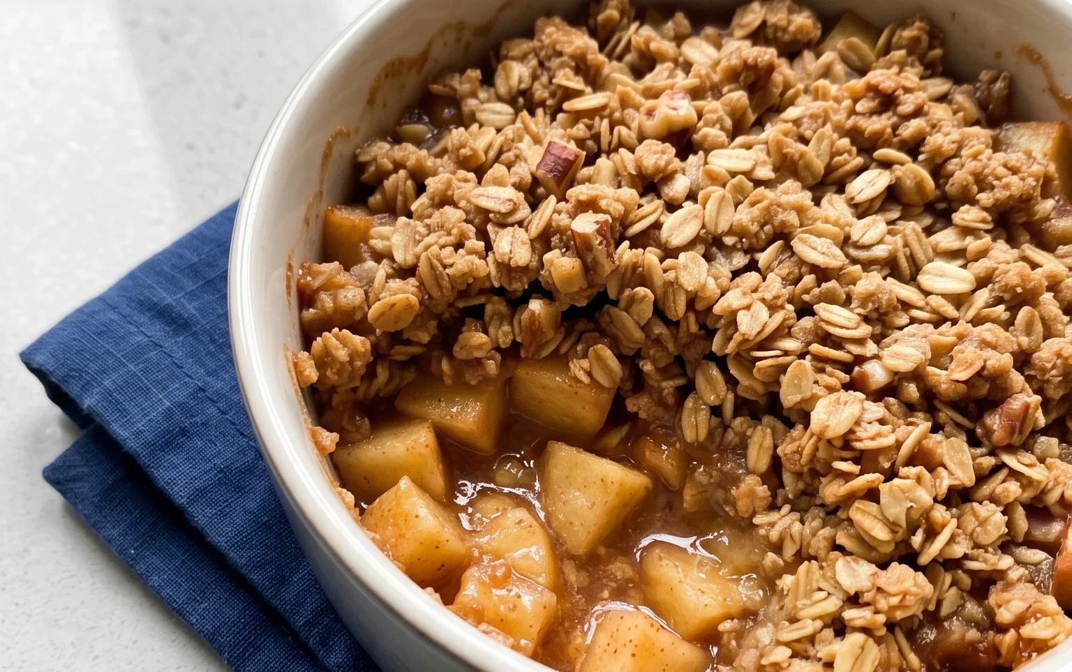 Healthy Breakfast Apple Crum extractble