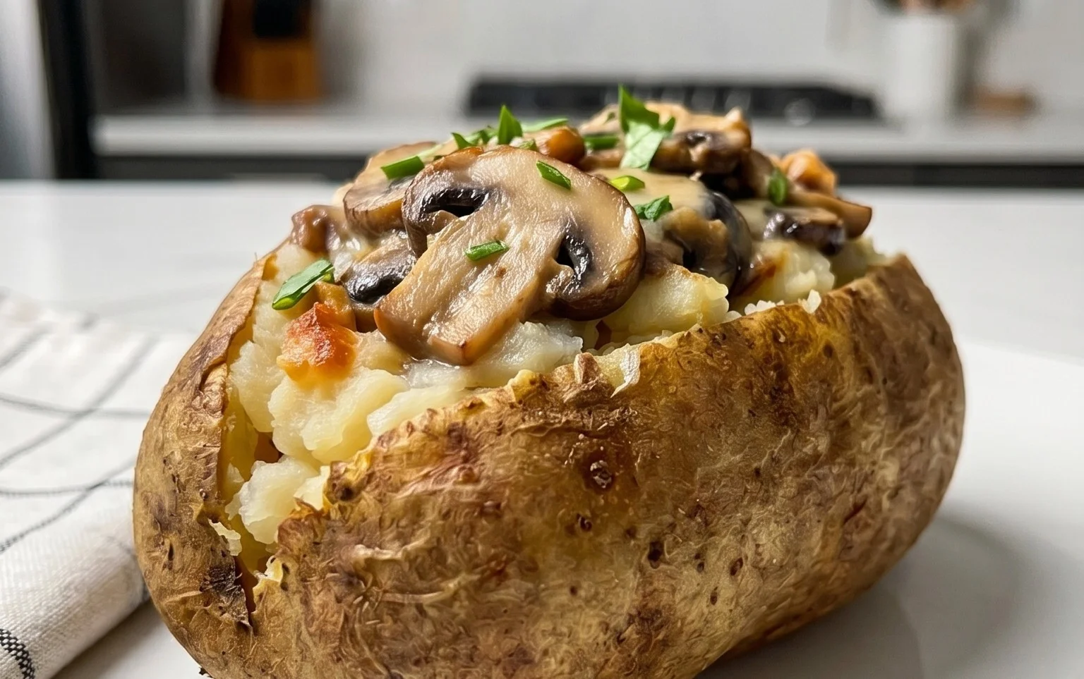 The Ultimate Stuffed Baked Potatoes with Mushrooms