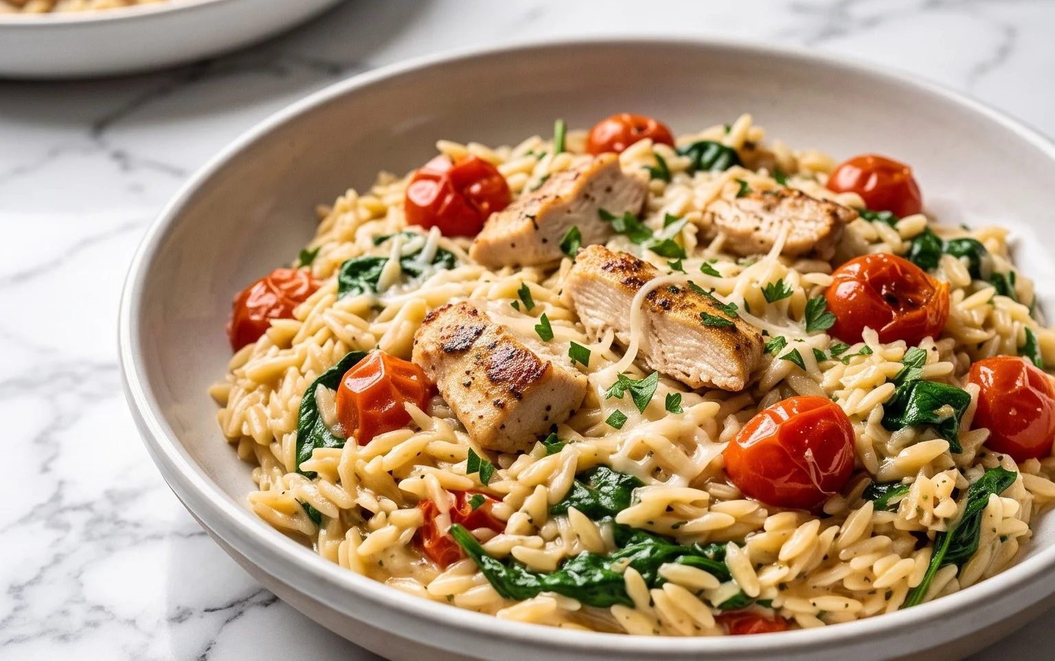 Chicken Orzo (30-Minutes, One-Pan)