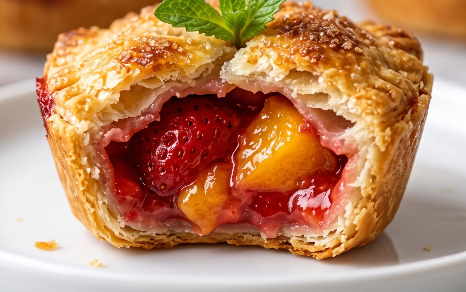 Strawberry Peach Pie Bites