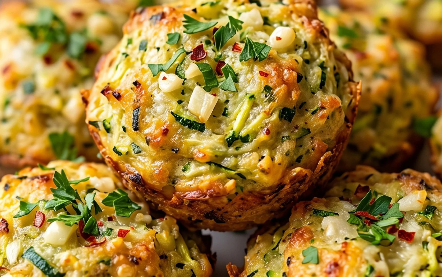 Zucchini Garlic Bites