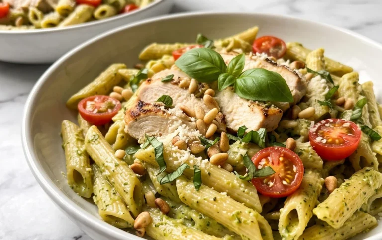 Creamy Chicken Pesto Pasta