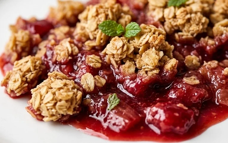Easy Rhubarb Crisp