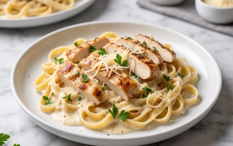Low Calorie Chicken Alfredo