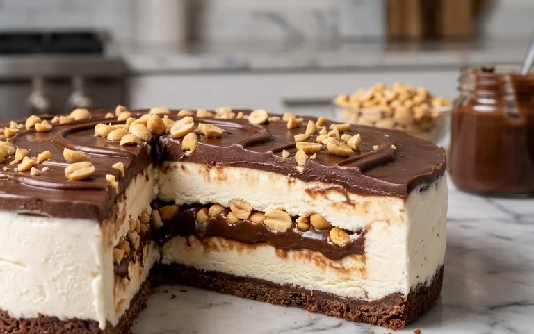 Buster Bar Ice Cream Cake