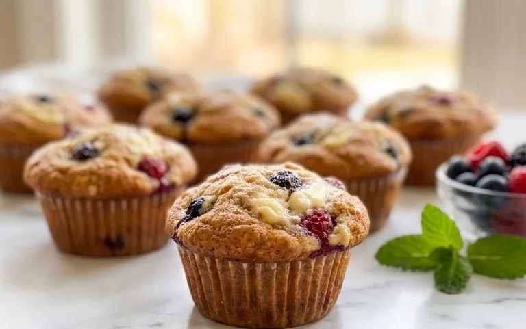 Berry Cream Cheese Muffins