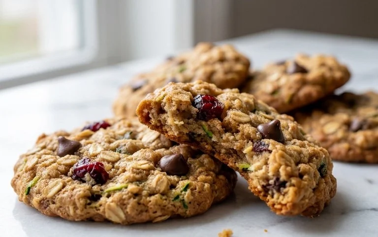 Healthy Zucchini Oatmeal Cookies