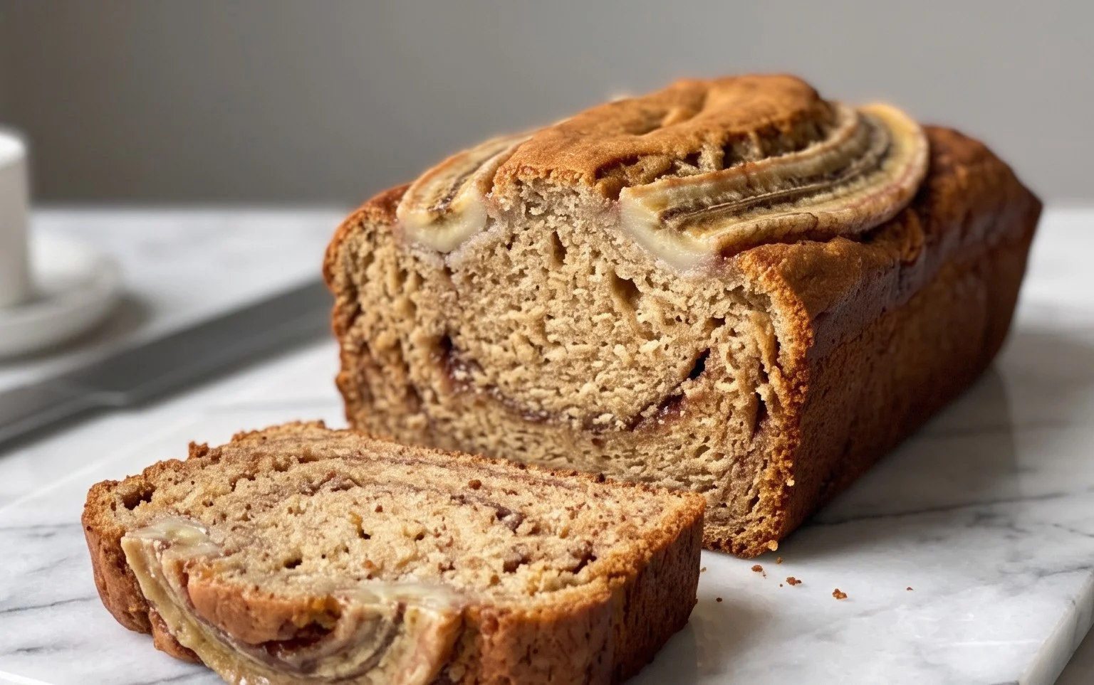 Cinnamon Roll Banana Bread