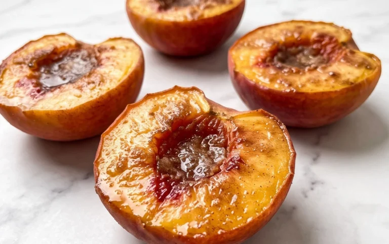 Cinnamon Sugar Baked Peaches