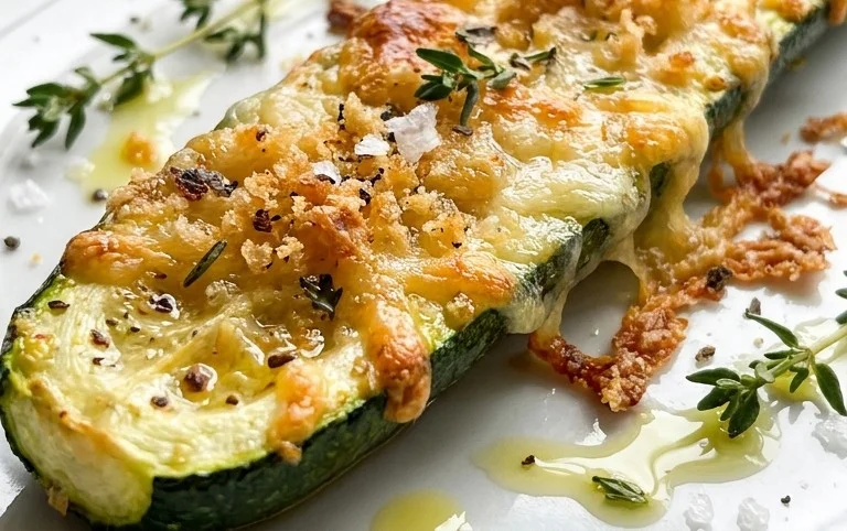 Oven Roasted Parmesan Zucchini 