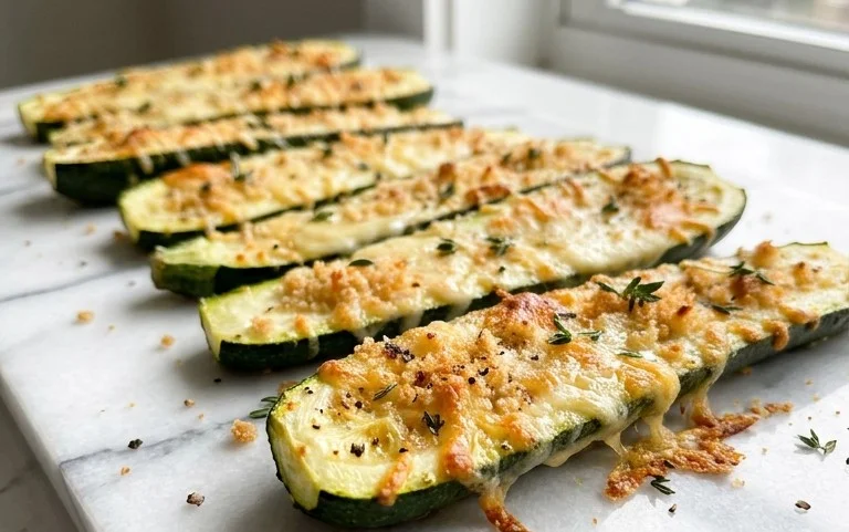 Oven Roasted Parmesan Zucchini 